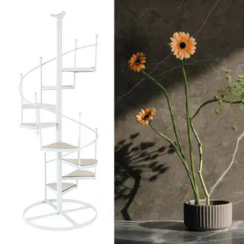 Espiral do Estande de Plantas da Escada em Forma de Flor Organizador Suculenta Prateleira de Plantas Pote de Prateleira para o Pátio Varanda Coberta ao ar livre Gramado Jardim