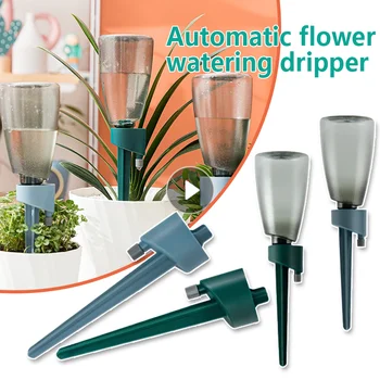 Planta de Rega Gotejador Dispositivos Ajustáveis Auto de Rega Picos para a Viagem Coberta de Flores de Vasos de Plantas Automático do Sistema de Irrigação