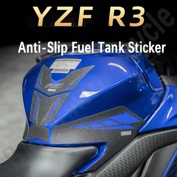 Para a Yamaha YZF R3 Tanque de Combustível Etiqueta de Osso de Peixe Adesivo de Corpo Anti-Derrapante, Anti-Desgaste Adesivo Adesivo Motocicleta