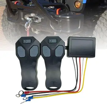 Sem fio Guincho Kit de Controle Remoto com Indicador de Luz Impermeável, Fácil de Instalar DC12V / 24V para o Veículo Reboque do Carro SUV ATV