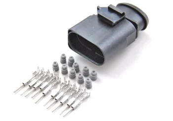 2/4/10pcs/lot 10 Pin/Forma de 1,5 mm Auto Farol Plug Conector do Farol Para AUDI VW Skoda VAG grupo de 6X0 973 815 ou 1J0 973 815